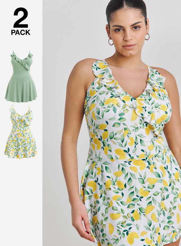 SIMPLY BE Value 2 Pack Swimdress 20